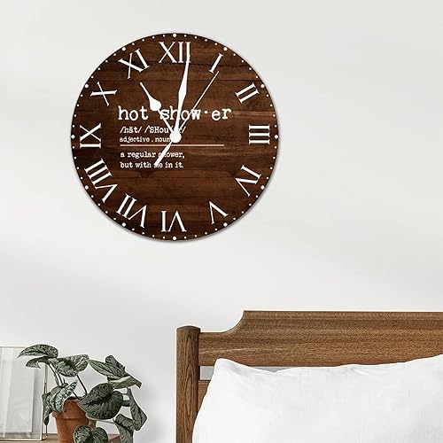 Miniatura 30 de ArogGeld Definición de recursos humanos, reloj de PVC, frases motivacionales, sin marco, números romanos, significado de 12 pulgadas, silencioso