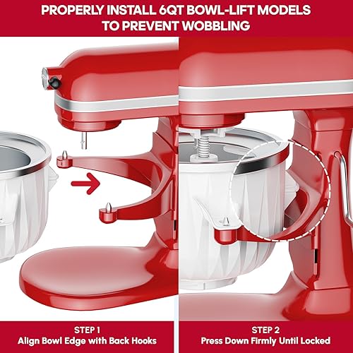 Miniatura 3 de InnoMoon KitchenAid - Accesorio para máquina de helados para batidora de pie, compatible con batidora de pie Kitchenaid de 4.5 QT5 QT6 QT7 QT, yogur