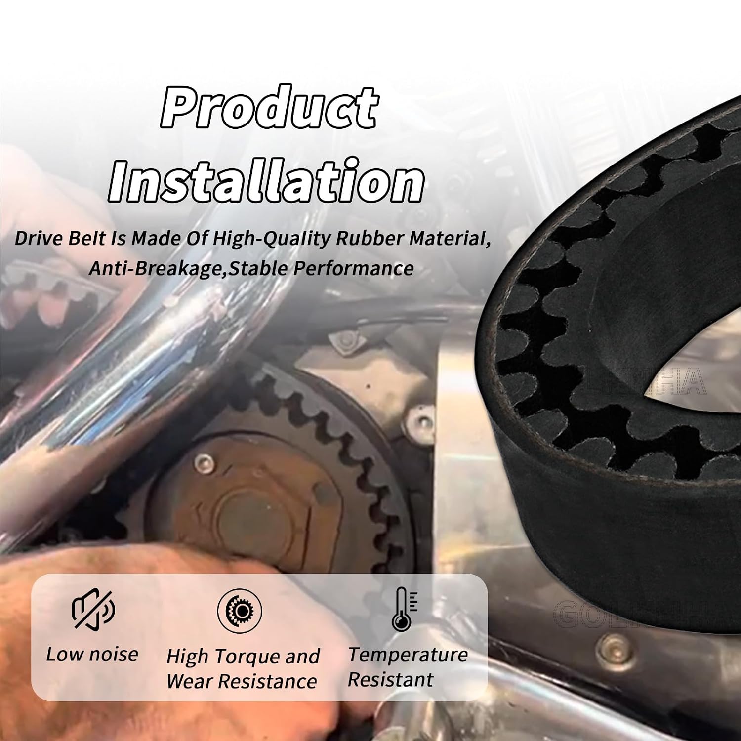 40017-94 Drive Belt,130T 1-1/2 Inch Width Replacement for Harley-Davidson Softail Series Motorcycle 1995-1999