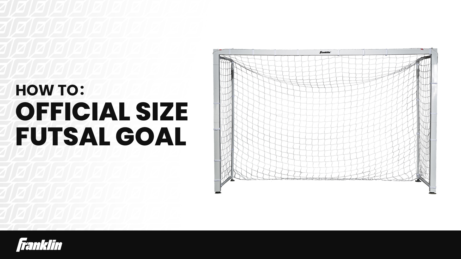 Amazon.com : Franklin Sports Futsal Aluminum Goal - White, 9'10
