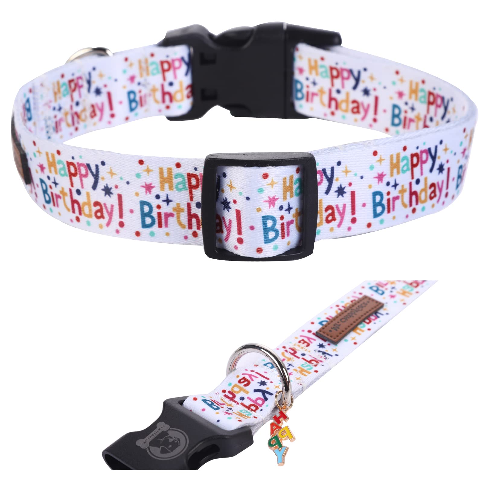 MR. CHUBBYFACE Hundehalsband mit Mustern, weich, verstellbar, für kleine und mittelgroße und große Hunde