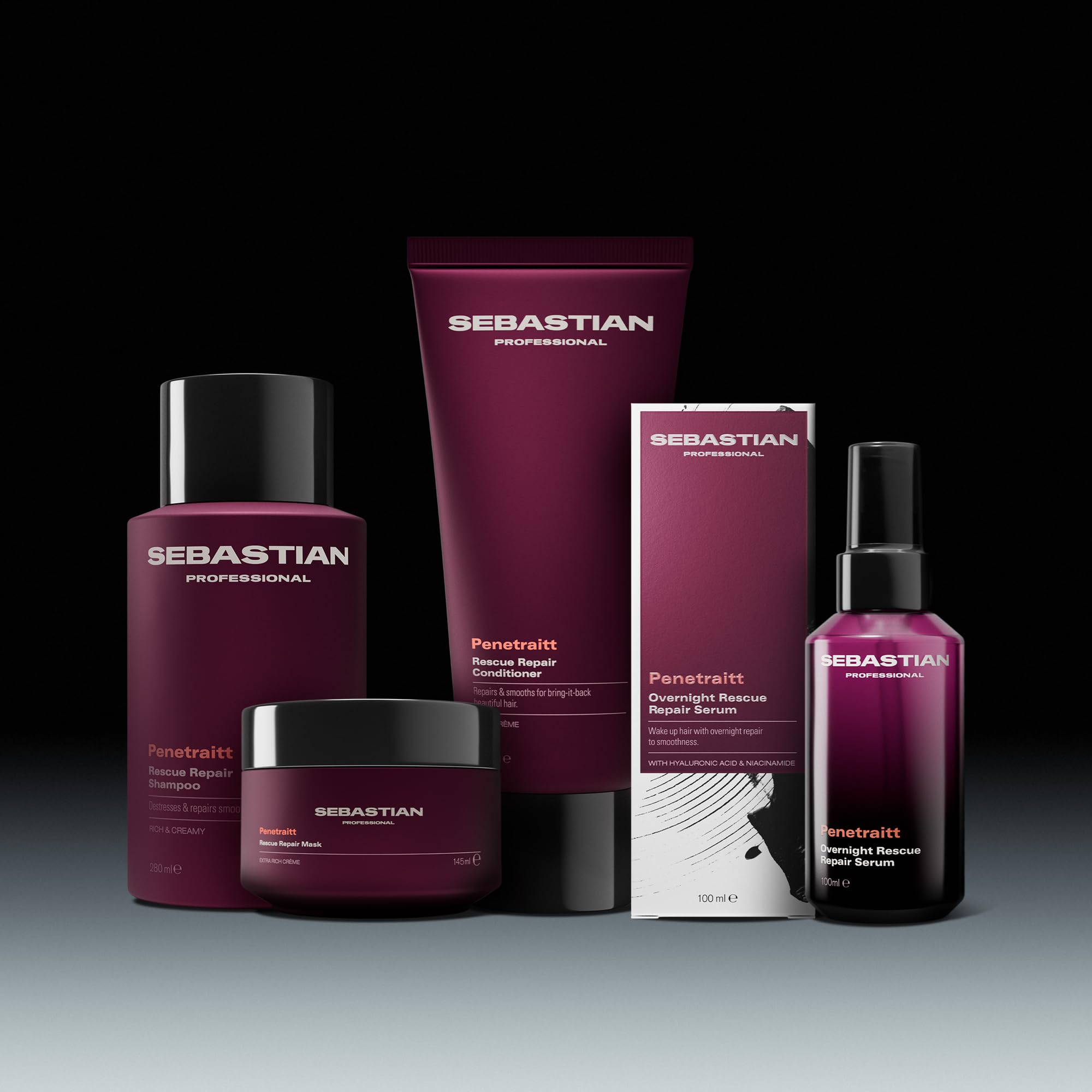 Sebastian Professional Penetraitt Rescue Repair Haarmaske – Tiefenwirksame Haarkur mit reichhaltiger Cremeformel zur Regeneration von geschädigtem, strapaziertem & chemisch behandeltem Haar