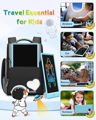 Miniatura 8 de ZZR SEVEN Tableta de escritura LCD para niños, tableta de dibujo, tablero de garabatos, juguetes para edades de 2 a 4 años, bloc de dibujo de 10