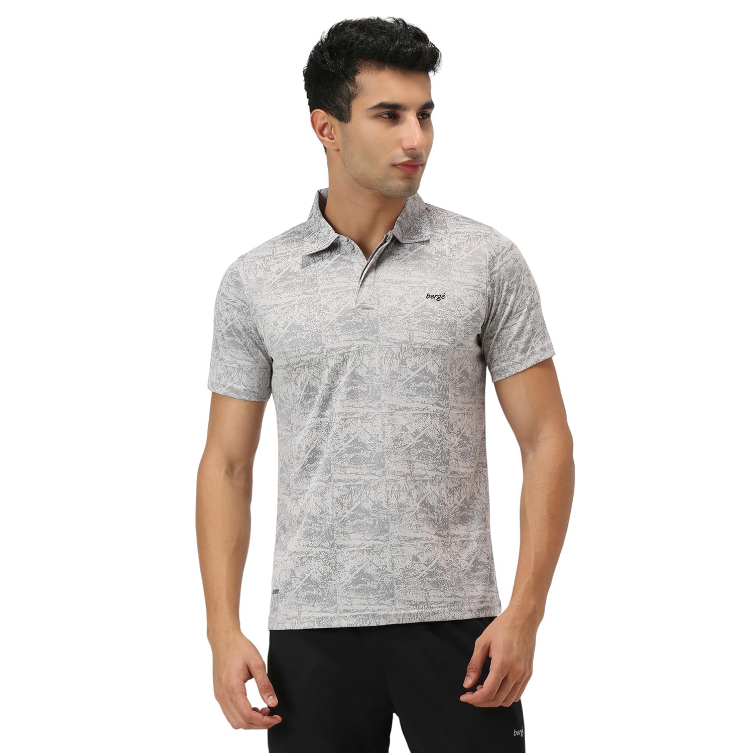 berge' Gym T Shirts for Men Collar Workout Activewear Solid Quick Dry Sports Tshirt for man Breathable Lightweight Half Sleeve Regular Fit Polo Neck Running Boys T Shirt-picture-29