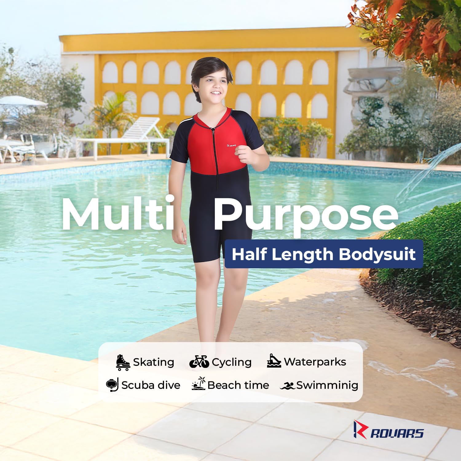 ROVARS Boys U2302 Dark Blue Red_13-14Yrs