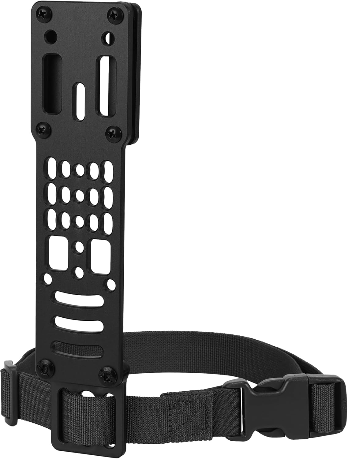 Drop Leg Strap Holster for QLS, Aluminum Alloy Modular Holster Adapter with Thigh Strap, Tactical Police Gear for Airsoft and Outdoor Enthusiasts