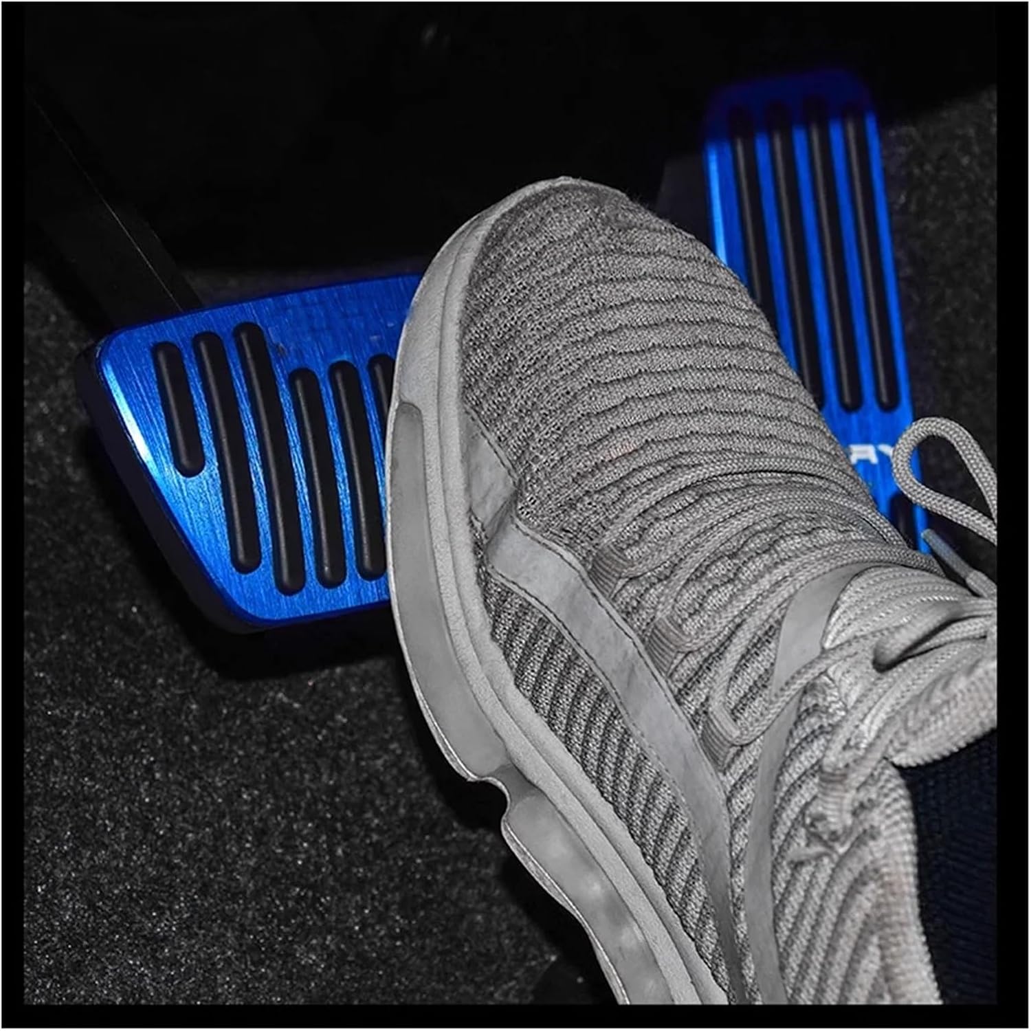 Car Gas Brake Pedal Compatible With Toyota Crown S235 2023~2025 2024 Anti-Slip Brake Footrest Clutch Foot Pedals Fuel Cover Pad Accessories(2PCS Silver)