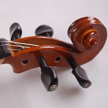 Aliyes Handmade Silent Electric Violin 4/4 Full Size Professional Student Violin For Beginner Solid Wood Violin Kit String,Shoulder Rest,Rosin-1804