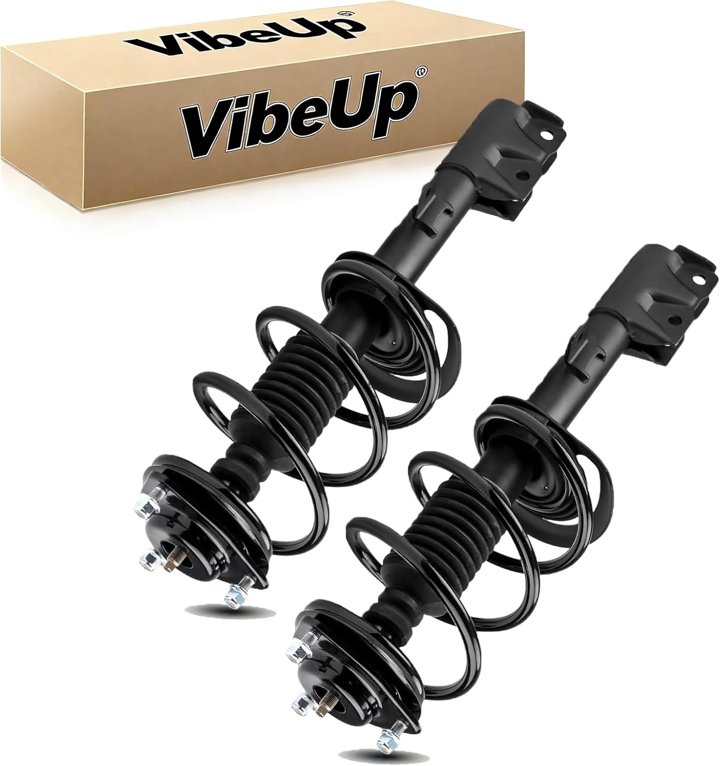 VibeUp Front Complete Struts Assembly w/Coil Spring Fit for 2007-2017 for Jeep Compass Patriot 2007-2012 for Dodge Caliber Shock Absorber Assembly Replace OE 172367 172368