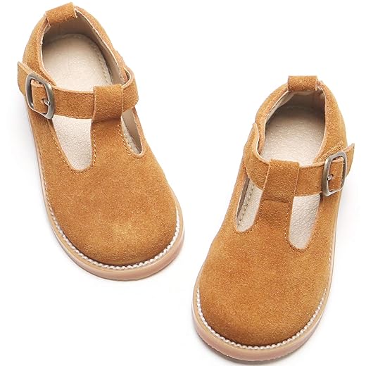 Kiderence Toddler Little Girls Mary Jane Dress Shoes School Oxford for Girls Flats
