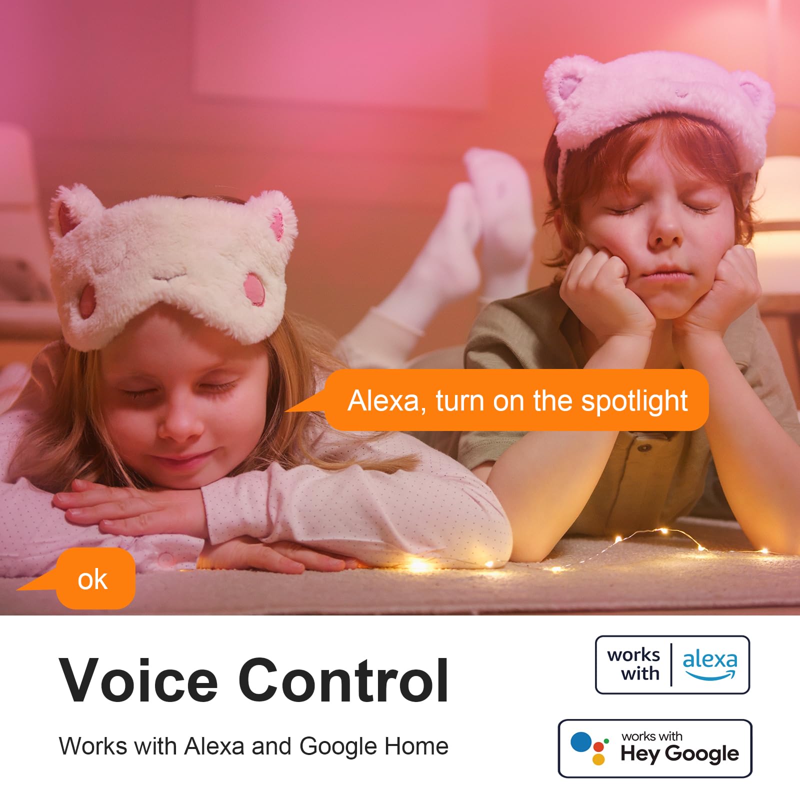 ANTELA Bombilla GU10 Inteligente Wifi Compatible con Alexa y Google Home, Luz Fría/Cálida 2700K-6500K, Bombilla RGB 16 Millones de Colores, 4,5W, 326LM, CRI 80, 15000hrs,4 PCS