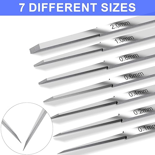 Miniatura 3 de Prime Model Scriber Gundam - Cincel para herramientas de corte de resina tallada en resina, cincel modelo con 7 cuchillas (0.10.20.40.60.81.00.079