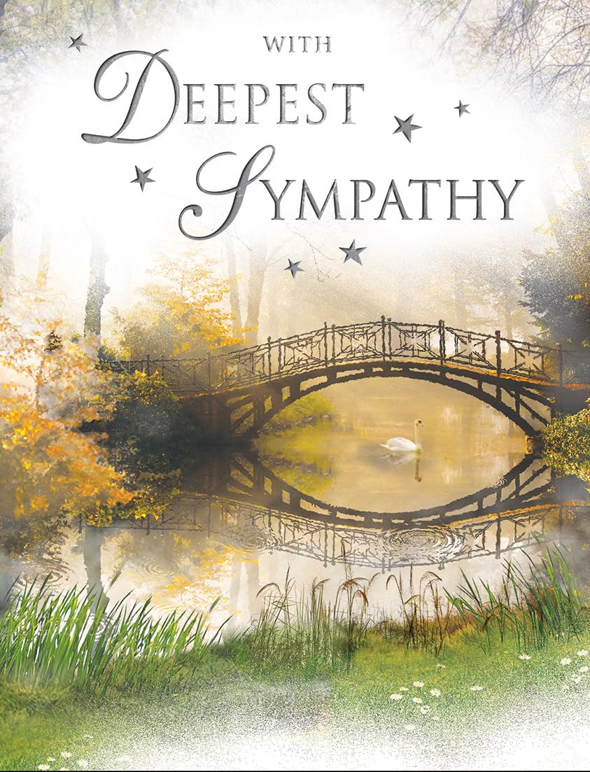 Traditional With Deepest Sympathy Card - 8 x 6 inches - Regal Publishing