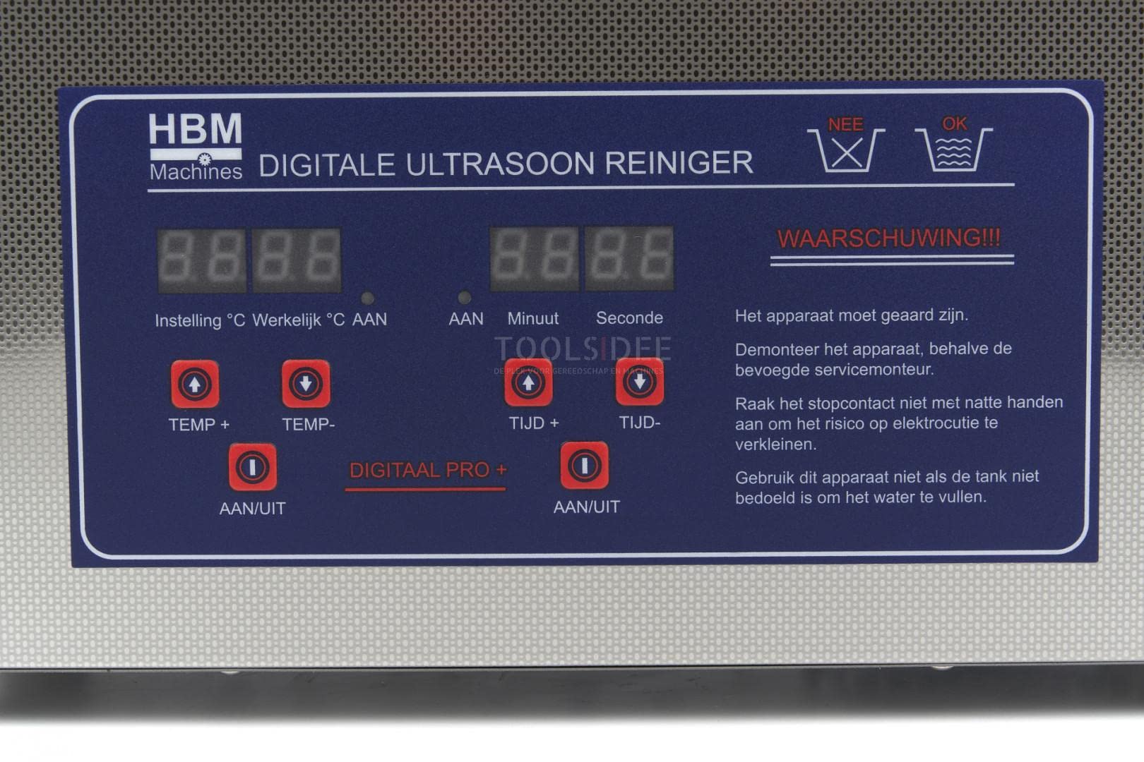 Detergente ad ultrasuoni professionale HBM da 6,5 litri