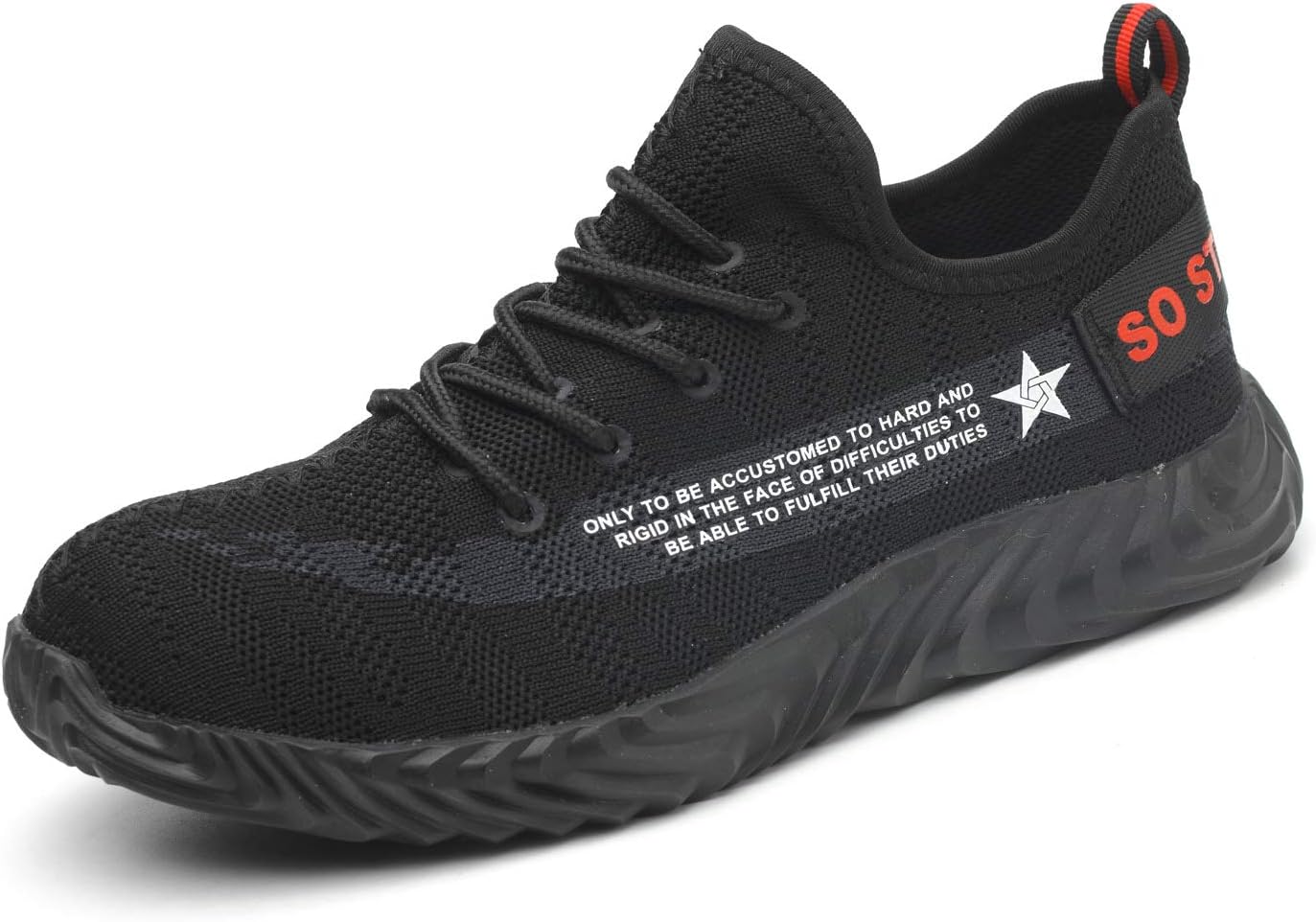 Tongzone Lightweight Kevlar Steel Toe Shoes Sneakers for Men Women, Puncture Proof Industrial Construction Safety Work Shoes