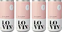 Lovin Vinho Rosé Frisante Em Lata ’ Wine 269 Ml (4 Unidades)
