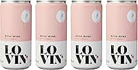 Lovin Vinho Rosé Frisante Em Lata ’ Wine 269 Ml (4 Unidades)