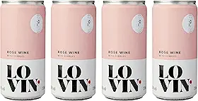 Lovin Vinho Rosé Frisante Em Lata ’ Wine 269 Ml (4 Unidades)