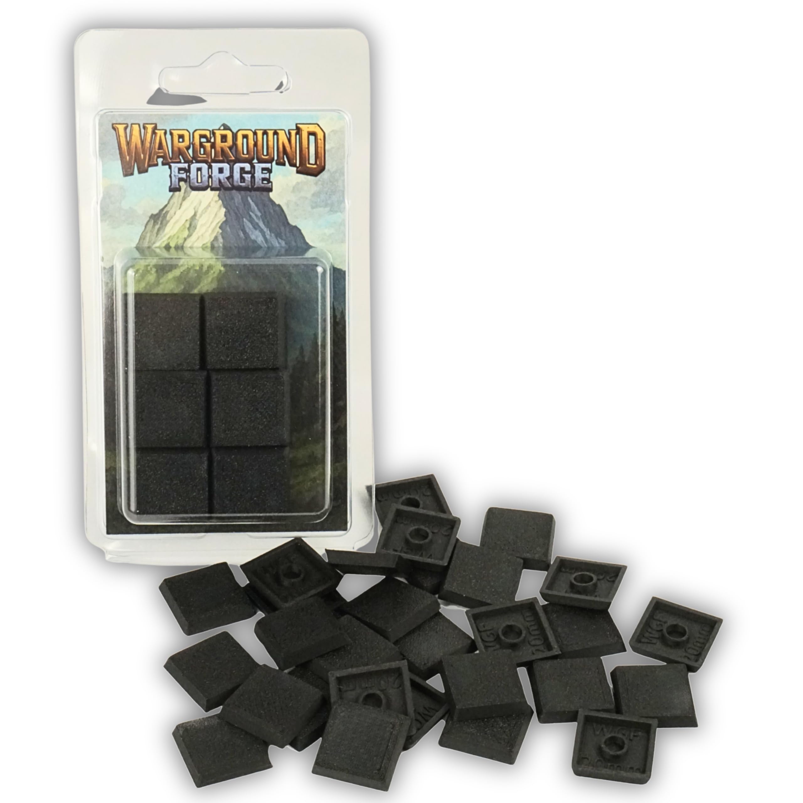 Peana Cuadrada 20mm (30 Unidades), peanas para Wargames cuadradas, rectangulares, Pintura y modelismo, para Figuras, miniaturas rol, Juegos de Mesa wargame de Miniatura (20, 30mm)