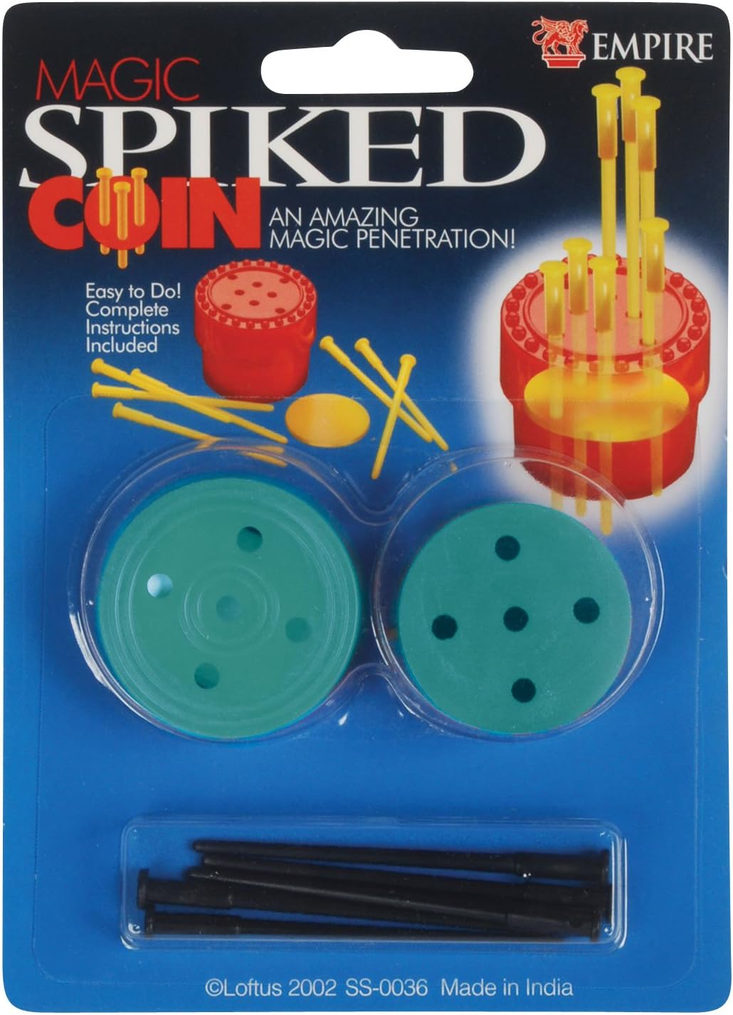 Loftus International Spiked Coin Trick - an Amazing Magic Penetration! by Loftus Novelty Item