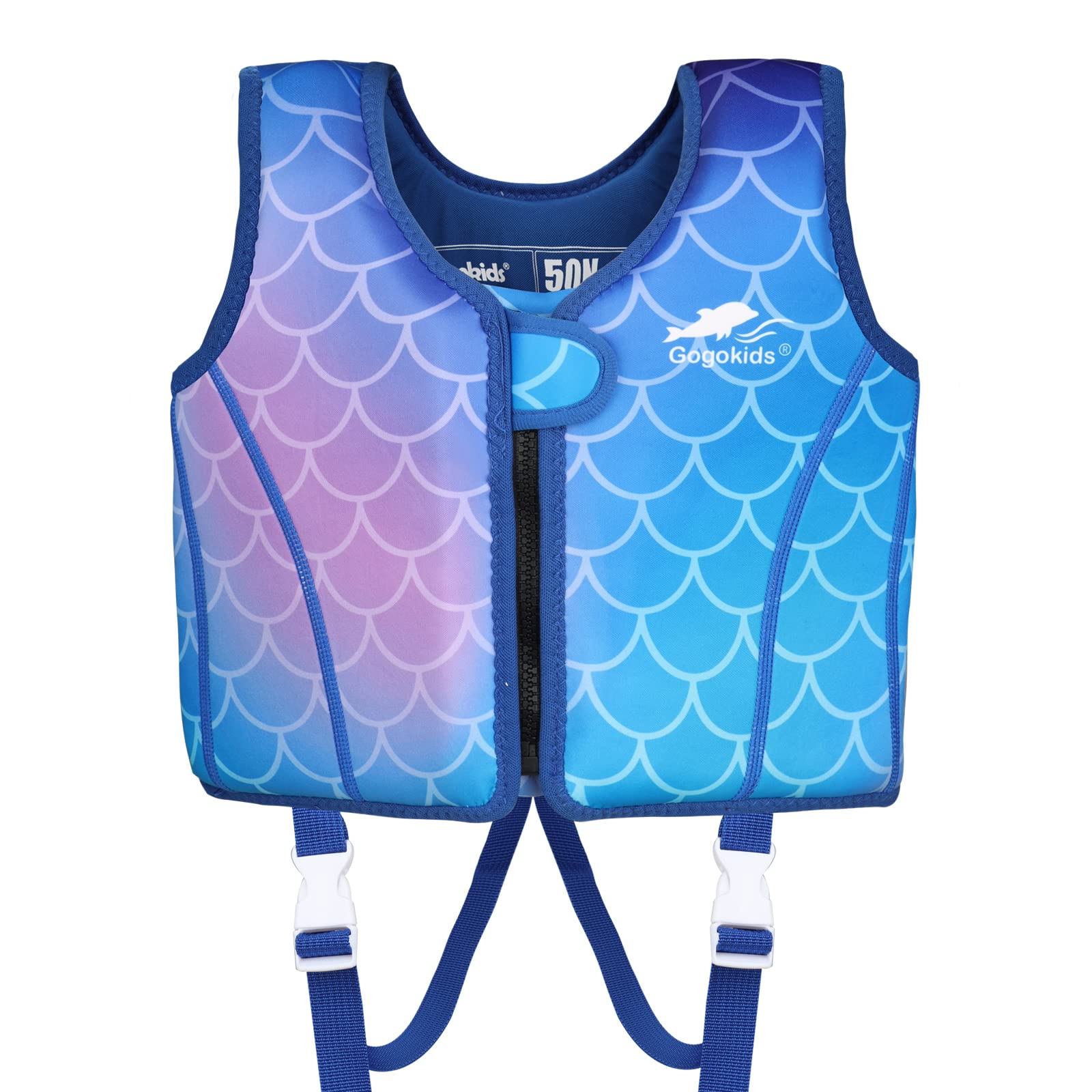GogokidsKids Swim Vest, Toddler Float Jacket for 30-50 lbs Girls and Boys, Comfortable Fit Swimming Jacket, for 2-9 Year Old Children
