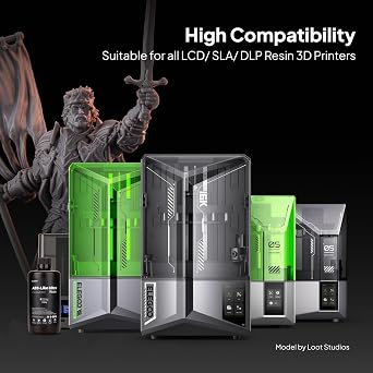 ELEGOO ABS-Like Ultra Resin with Extra Strength and Toughness, Compatible with MSLA/DLP/LCD Resin 3D Printer, Perfect 3D Printer Resin for Tool Application, Grey 1000g