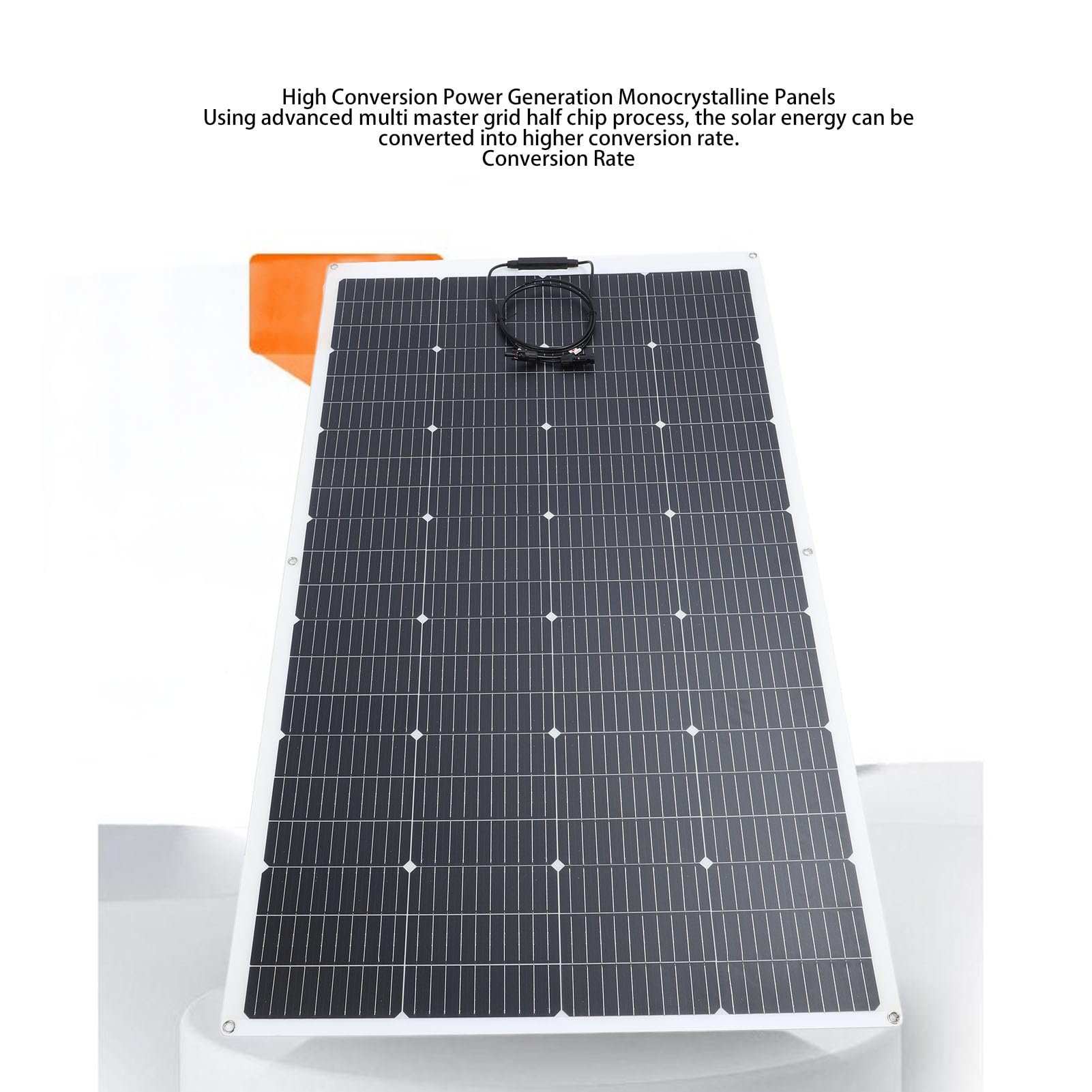 Chargeur de Batterie à Panneau Solaire, Portable, Monocristallin, Flexible, pour Camping-car, Bateaux et Camping, 100W EVA (POW-LTW 200W)