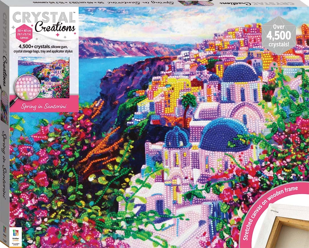 HinklerCrystal Creations Canvas: Spring in Santorini