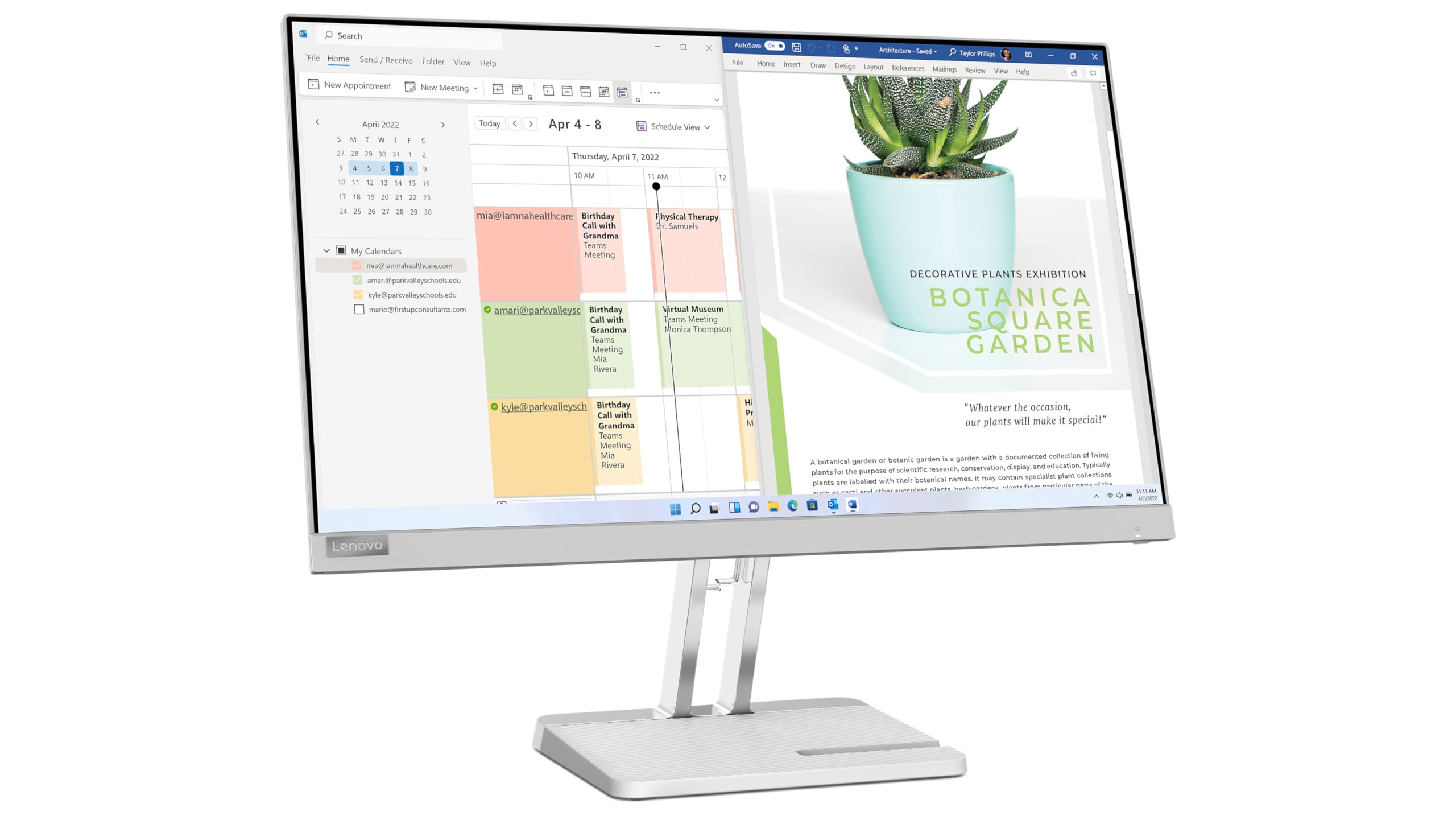 Lenovo L27e-40 Monitor - 27-inch, Full HD, 100Hz, Anti-Glare 
