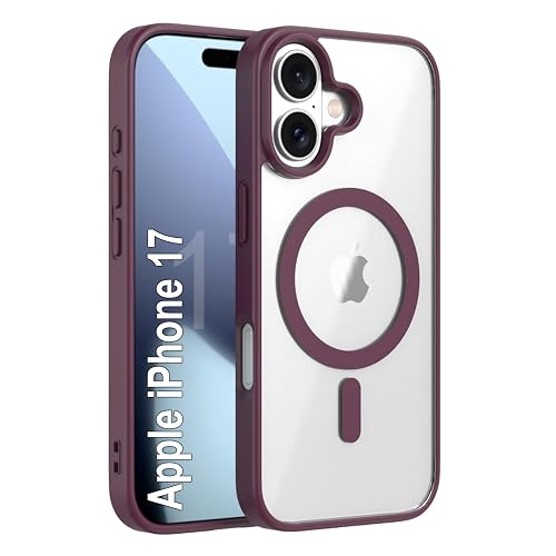 Zapcase Back Case Cover for iPhone 17 | Compatible for iPhone 17 Back Cover | Scratch-Resistant Back Cover | Wine Red
