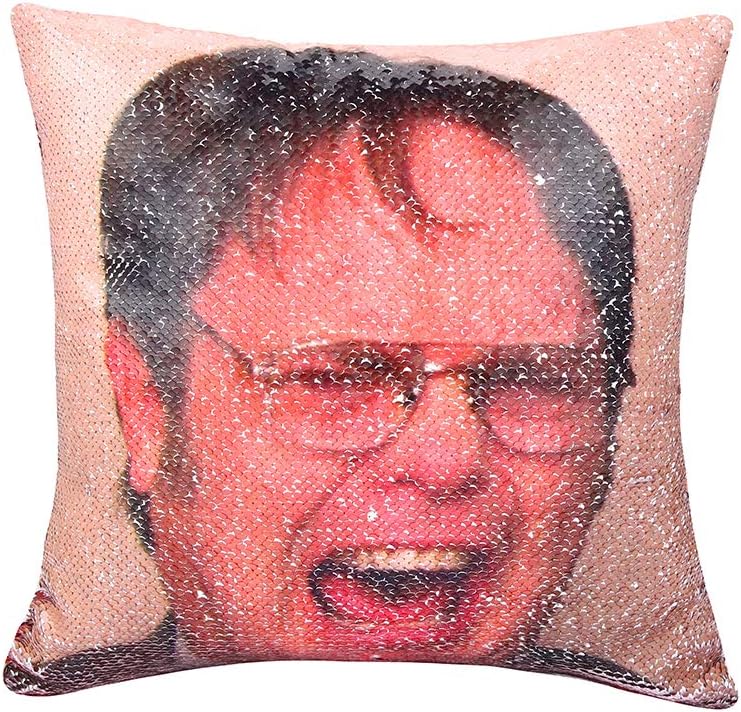 Tiaronics Magic Reversible Sequins Mermaid Pillow Cases Throw Pillow Covers Decorative Pillowcase 4040cm(1616") (Red Sequins Man)