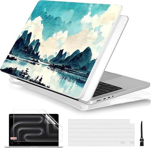 Miniatura 138 de Batianda Funda para MacBook Pro M4 de 16 pulgadas 2024 2023 2021 modelo A3403 A2991 con chip M3 M2 Pro/M1 Max, carcasa rígida de plástico
