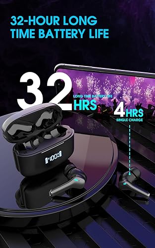 Miniatura 6 de M48-Auriculares Bluetooth inalámbricos, auriculares inalámbricos, auriculares con cancelación de ruido, calidad de sonido HD, graves profundos,