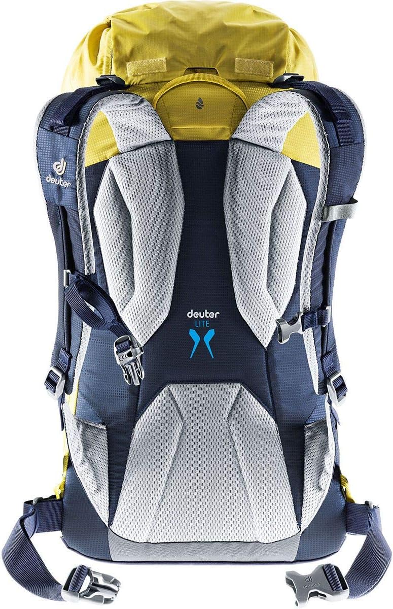 Deuter Guide Lite 22 SL - Women’s Lightweight Endurance Alpine Backpack for Expedition, Mountain Climbing, and Ski Tours - Greencurry/Navy
