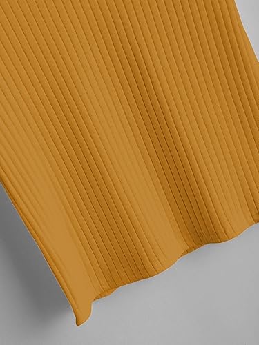 Miniatura 4 de SweatyRocks - Blusa básica de manga corta con cuello en V, acanalada, ombliguera, con volantes, para mujer