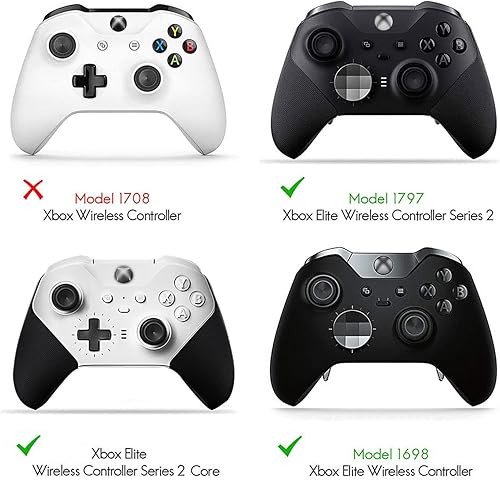 Miniatura 7 de TOMSIN Controladores Xbox Elite Series 2 y Series 1, piezas de metal de acero inoxidable para controlador Xbox One Elite 2 y 1, accesorios de núcleo
