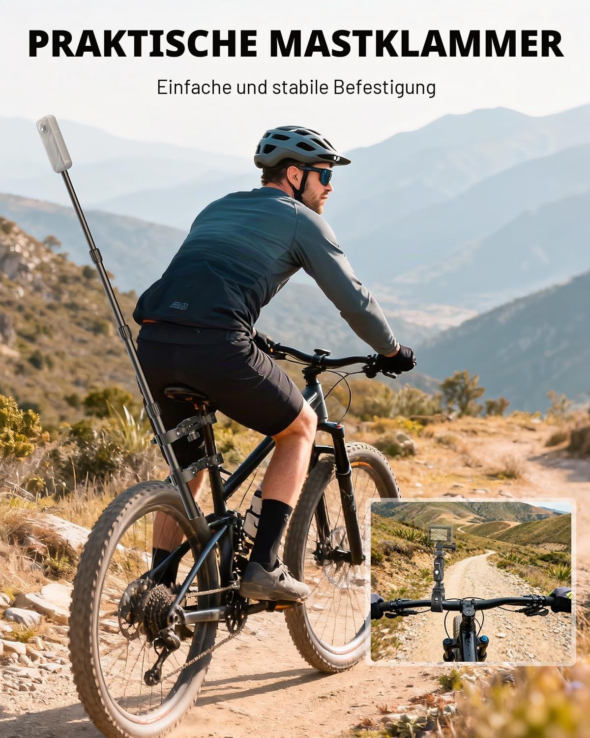 Motorradkamera Halterung für Insta360 X5 X4 X3 Lenker Halterung für GoPro Motorrad Halterung für DJI Osmo Action Zubehör für Insta360 X5
