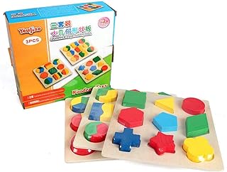 بازل الاشكال الهندسية -3قطع، طفل