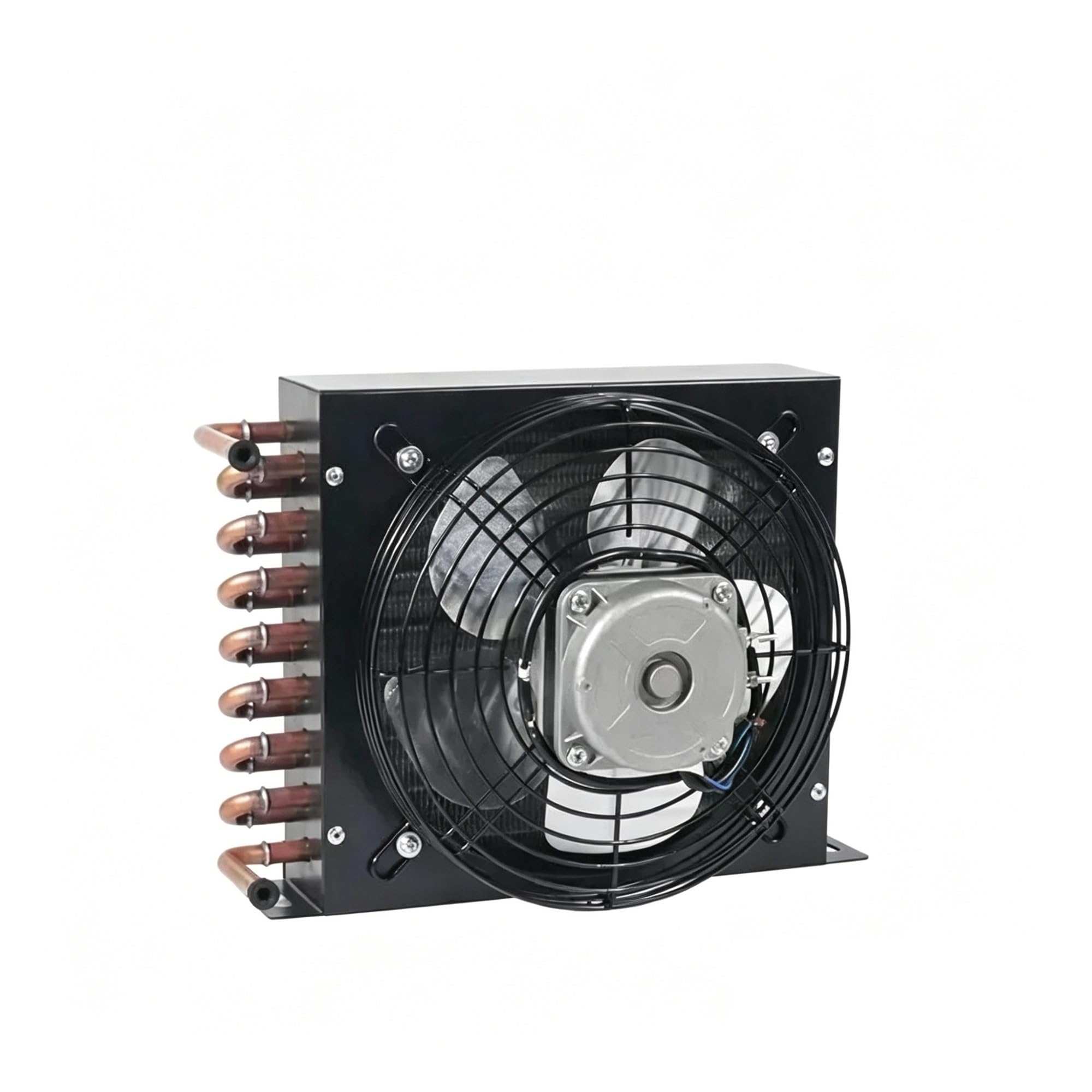 Refrigerador Condensador Universal Pequeño Radiador Enfriado Por Aire | Bobina De Enfriamiento Del Evaporador 2/8HP Pieza De Repuesto Para Congelador Sistema De Refrigeración(25W Add fan)