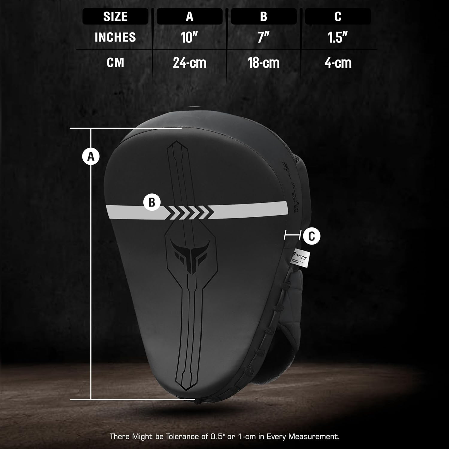 Mytra Fusion Boxing Round Pad Boxing Pads Strike Pad Real Leather Kick Pads Martial Arts MMA Muay Thai Pad Kickboxing Strike Pad