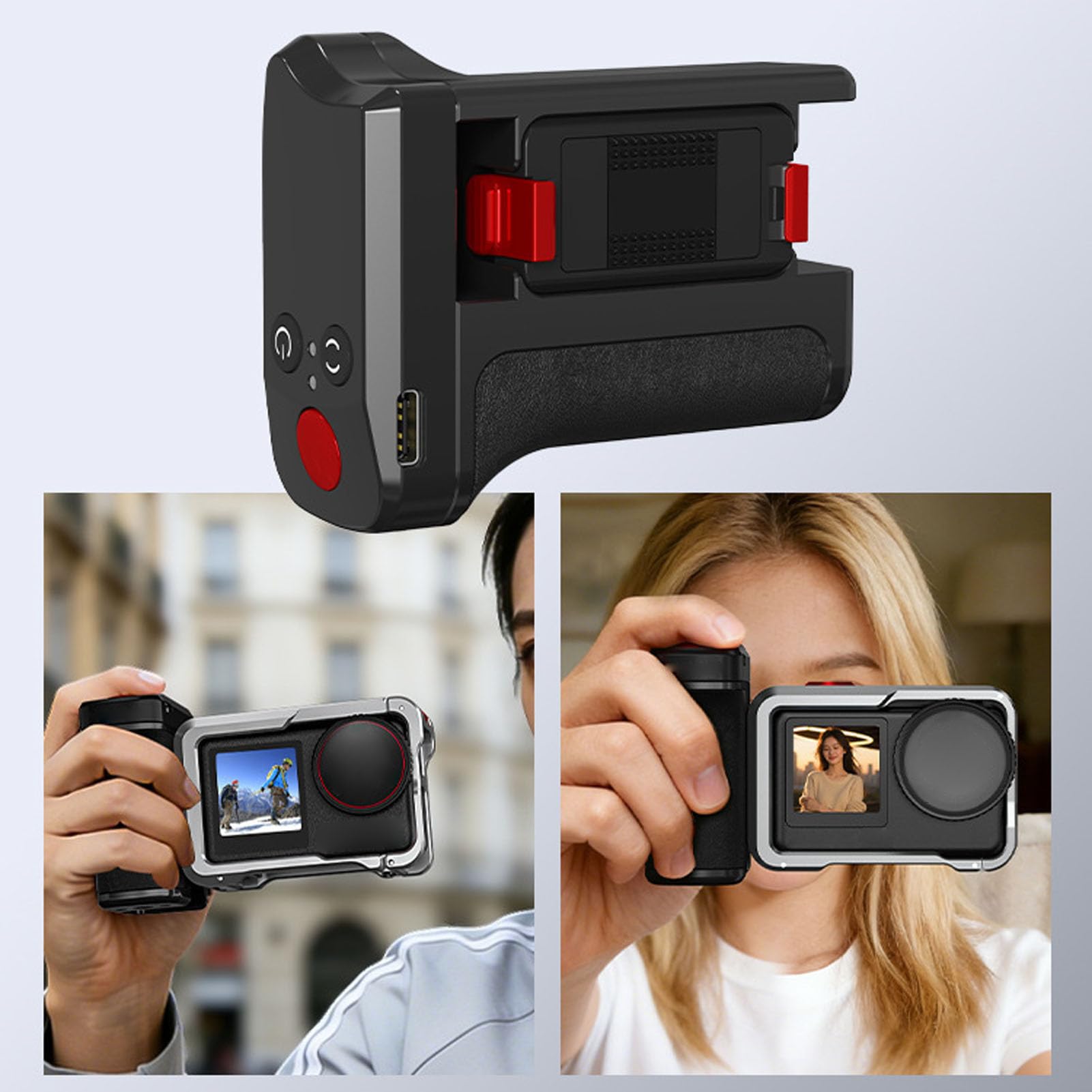 Yctze Kit de Empuñadura para Cámara, Control Remoto Bluetooth