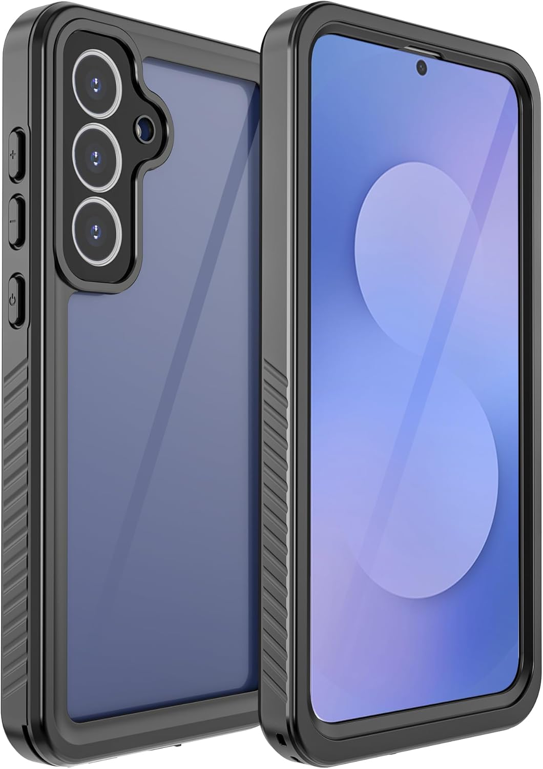 DINGXIN Waterproof Case for Samsung Galaxy S25 FE Shockproof Dustproof Rugged Full Cover Built-in Screen Protector for Samsung Galaxy S25 FE 5G Black