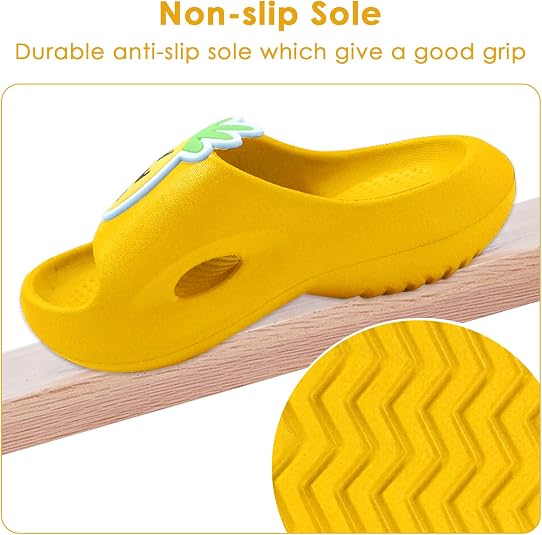 Maeau Chaussons Dinosaure Enfant Antidérapants – Claquettes Piscine & Douche – 24-35 EU – Mignon & Imperméable