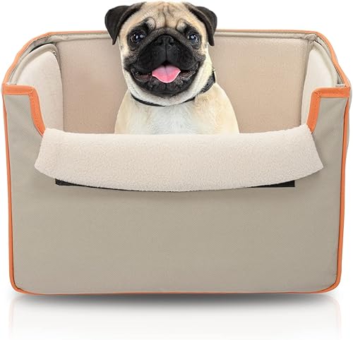 Precious Tails Asiento elevador de coche Oxford plegable para mascotas con cojín
