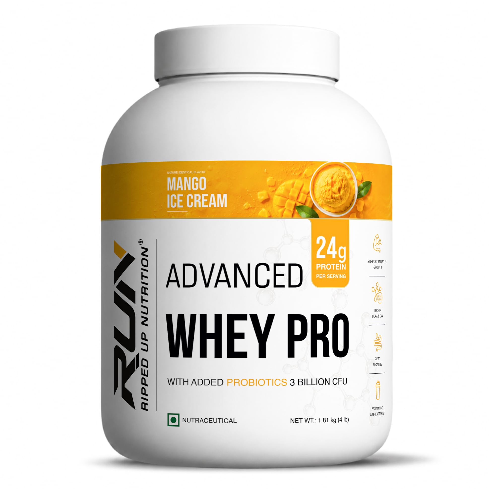 Ripped Up Nutrition- Whey Pro (TRUSTIFIED) - 24GM Protein - 0GM Sugar- Low Carbs Supplements Powder, Digestive Enzimes (1.81 kg (4LBS), Rich Chocolate) — Amazon image 9