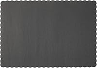 Vista 8 de Manteles individuales de papel, desechables, borde festoneado (100, verde azulado)