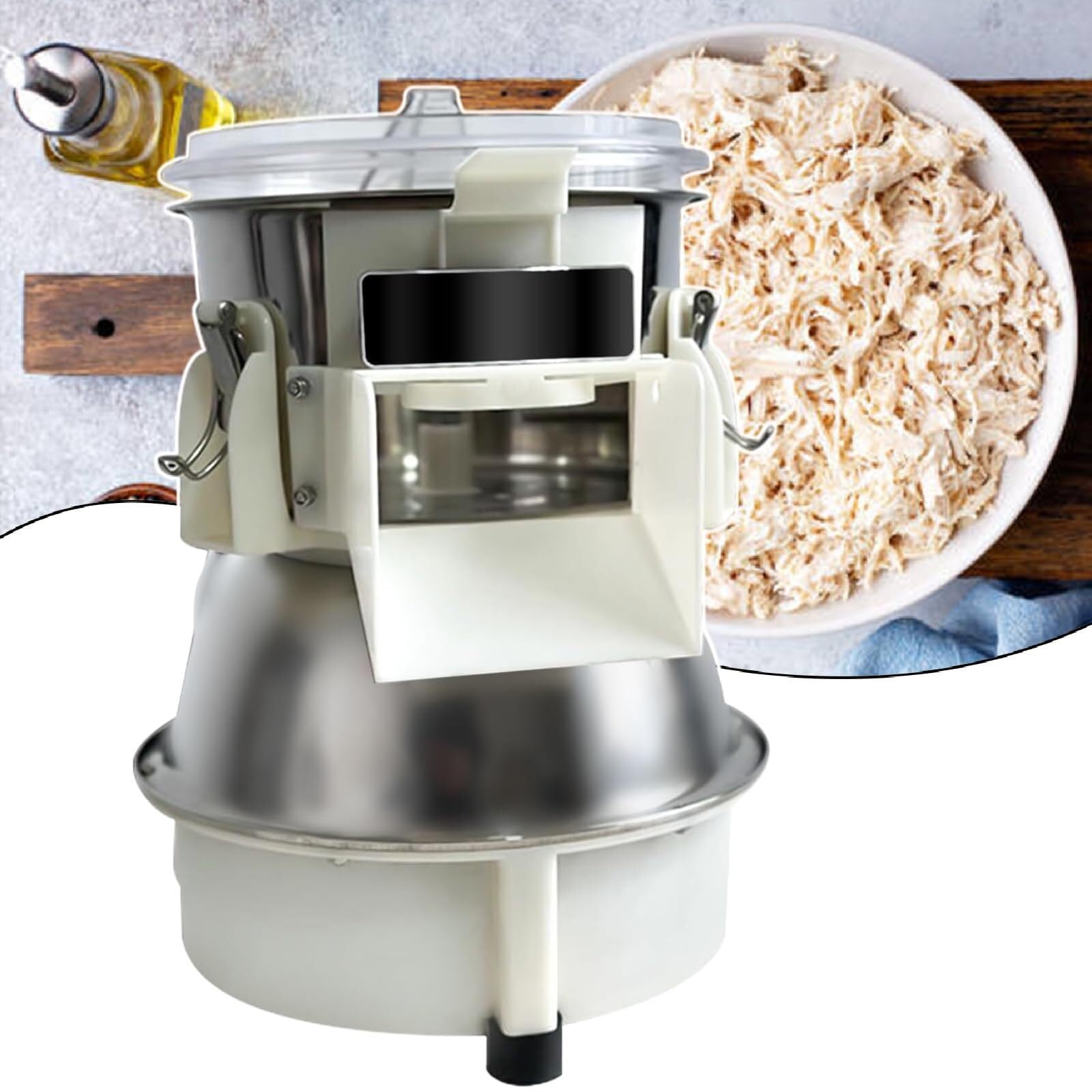 Outil de déchiquetage de poulet automatique à rotation twist