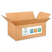 Vista 259 de IDL Packaging Cajas para envío de cartón corrugado cúbicas de 10 pulgadas de largo x 10 pulgadas de ancho x 10 pulgadas de alto (paquete de 5)