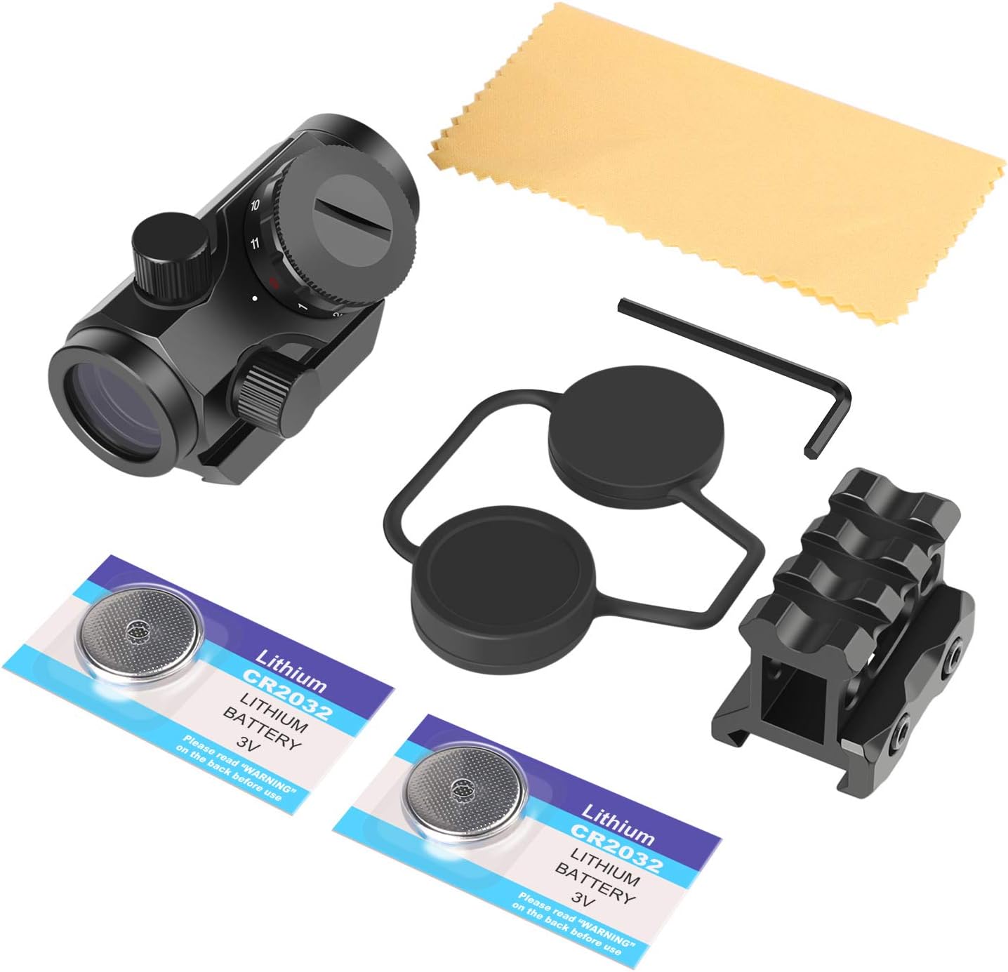 Feyachi Red Dot Sight 4 MOA Micro Red Dot Gun Sight Rifle Scope with 1 inch Riser Mount : Sports & Outdoors