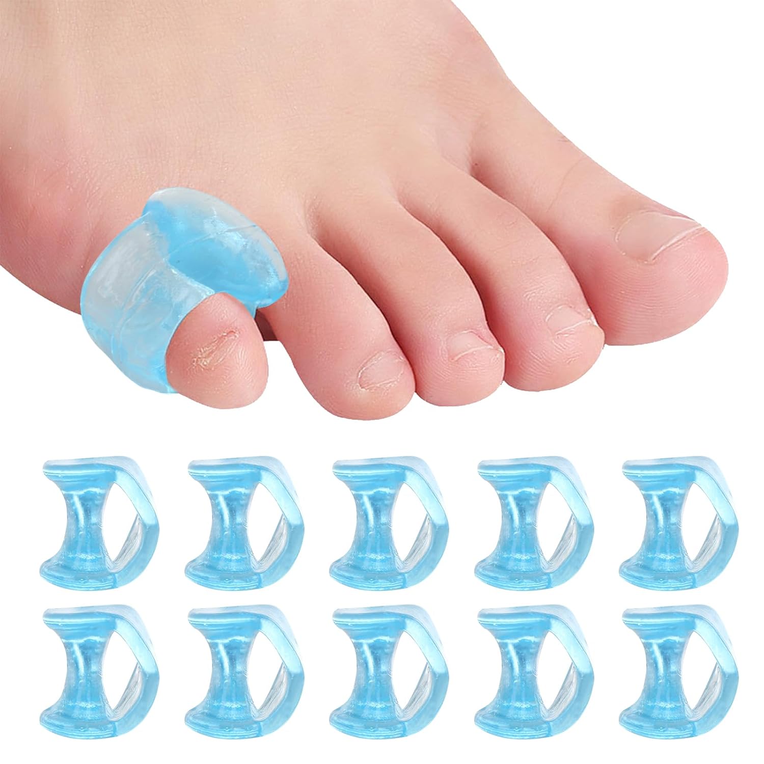 ripefun Bunion Corrector Little Toe, 10Pcs Gel Toes Separators for